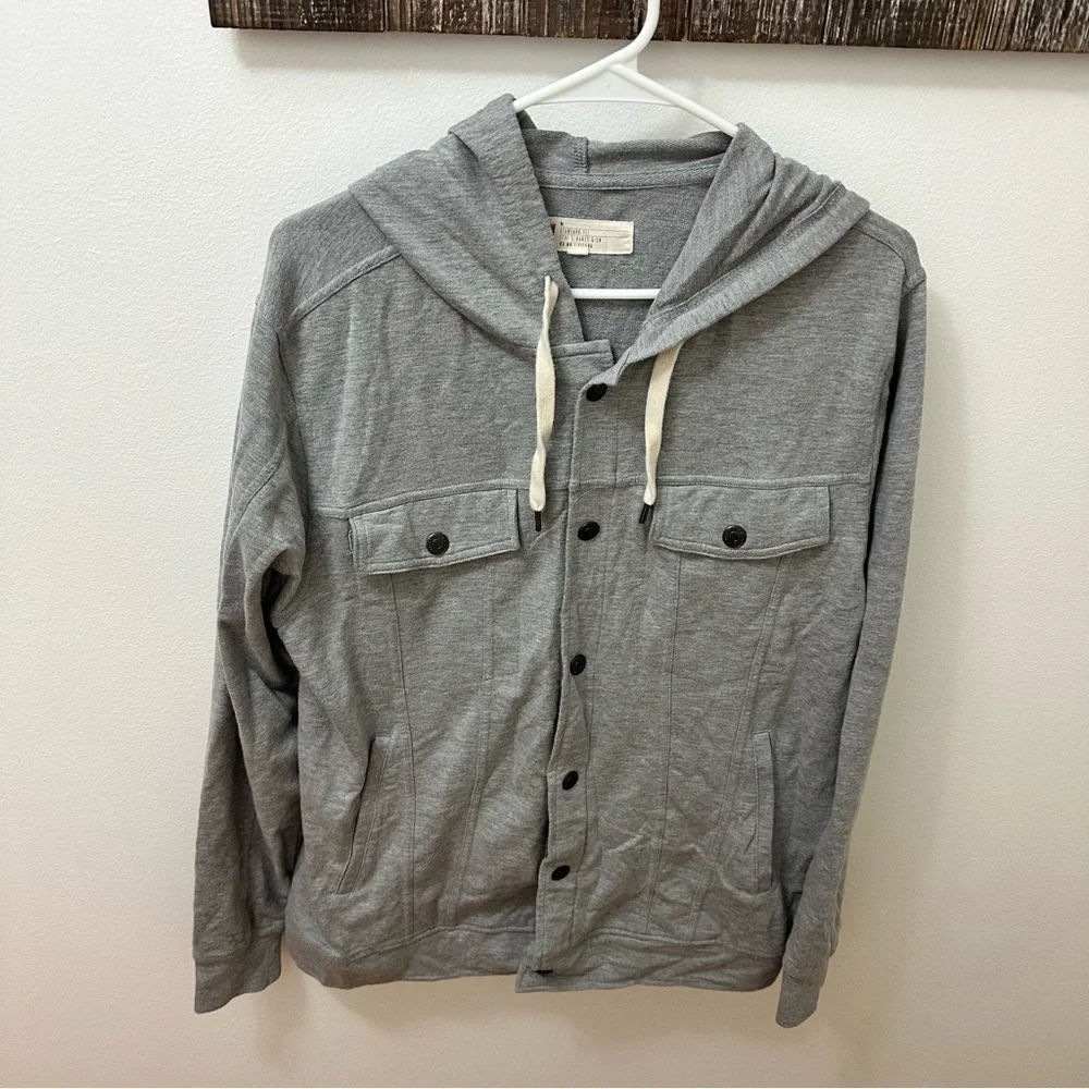 Levis Button Up Hoodie Sweater Sweatshirt Stretch Standard Fit Men's medium
